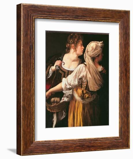 Judith and Her Maidservant (Judith with Holofernes Head)-Artemisia Gentileschi-Framed Giclee Print