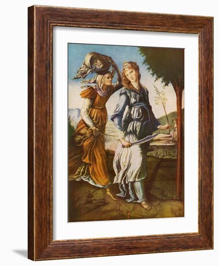 Judith and Her Servant with the Head of Holofernes-Sandro Botticelli-Framed Giclee Print