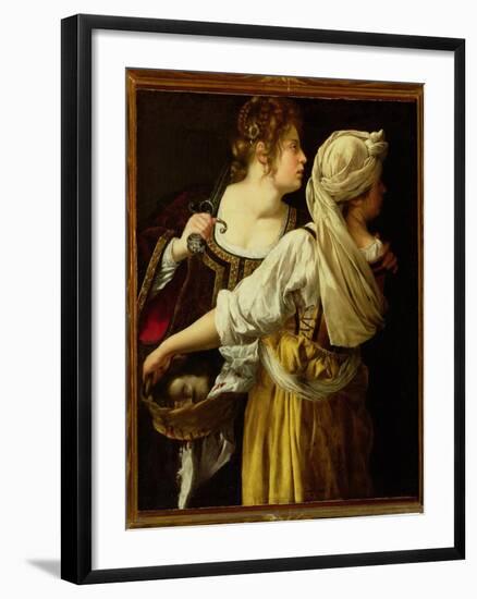 Judith and Her Servant-Artemisia Gentileschi-Framed Giclee Print