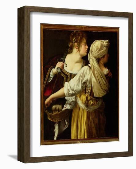 Judith and Her Servant-Artemisia Gentileschi-Framed Giclee Print