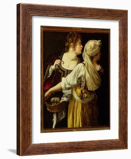 Judith and Her Servant-Artemisia Gentileschi-Framed Giclee Print