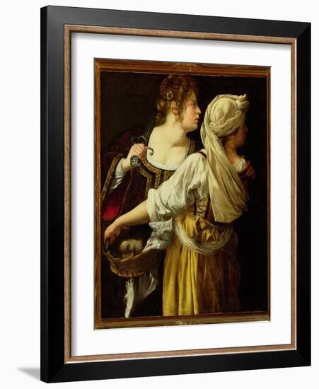 Judith and Her Servant-Artemisia Gentileschi-Framed Giclee Print