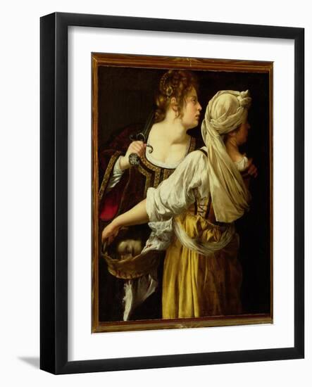 Judith and Her Servant-Artemisia Gentileschi-Framed Giclee Print