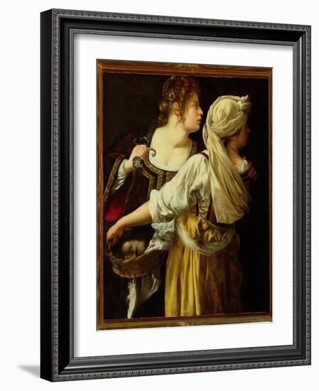 Judith and Her Servant-Artemisia Gentileschi-Framed Giclee Print