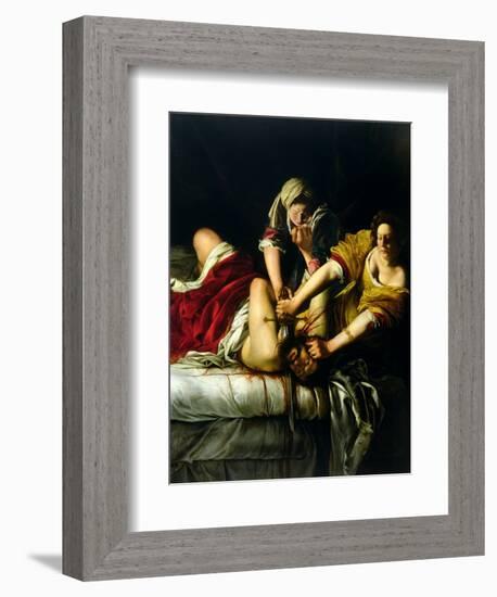 Judith and Holofernes, 1612-21-Artemisia Gentileschi-Framed Giclee Print