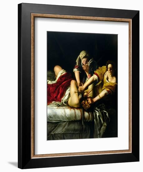 Judith and Holofernes, 1612-21-Artemisia Gentileschi-Framed Giclee Print