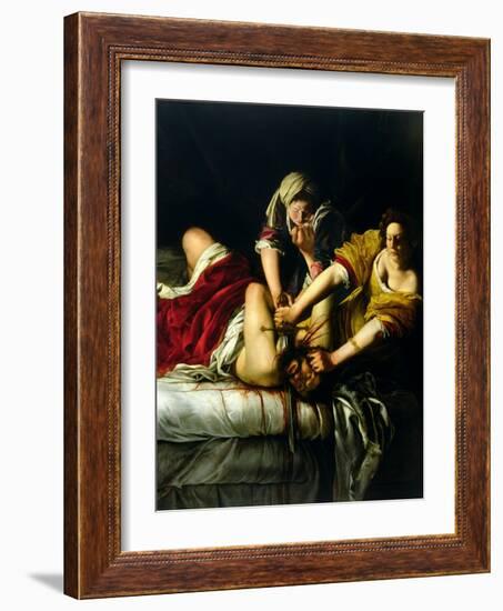 Judith and Holofernes, 1612-21-Artemisia Gentileschi-Framed Giclee Print