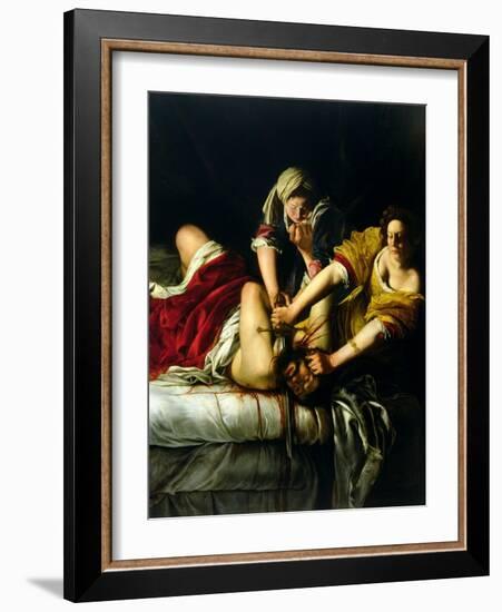 Judith and Holofernes, 1612-21-Artemisia Gentileschi-Framed Giclee Print