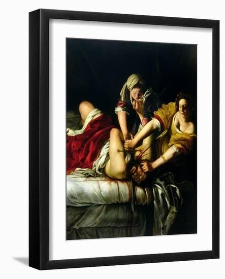 Judith and Holofernes, 1612-21-Artemisia Gentileschi-Framed Giclee Print