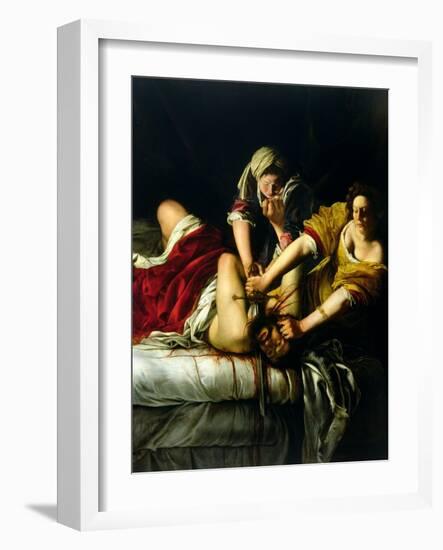 Judith and Holofernes, 1612-21-Artemisia Gentileschi-Framed Giclee Print