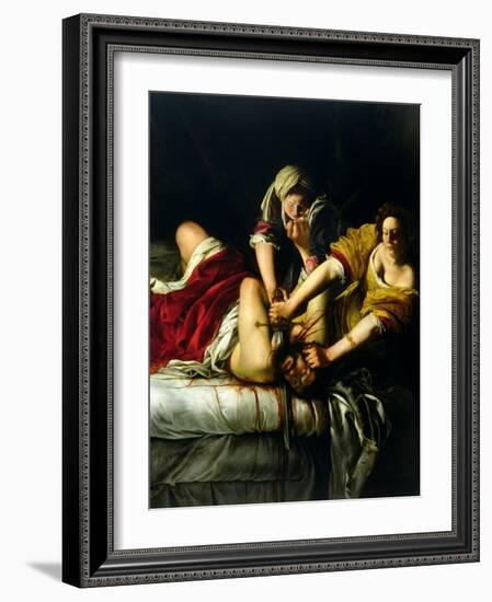 Judith and Holofernes, 1612-21-Artemisia Gentileschi-Framed Giclee Print