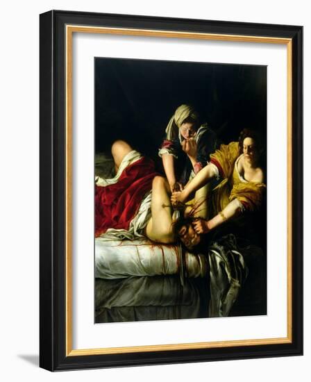 Judith and Holofernes, 1612-21-Artemisia Gentileschi-Framed Giclee Print