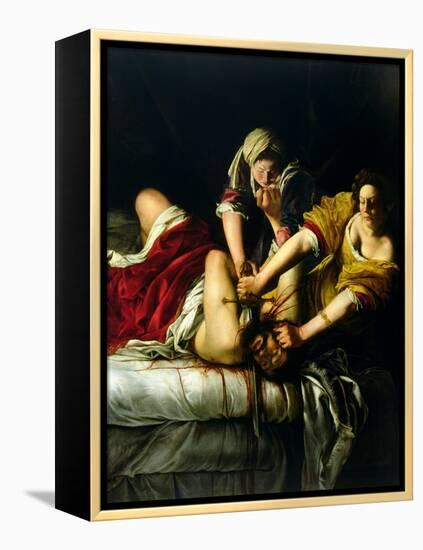 Judith and Holofernes, 1612-21-Artemisia Gentileschi-Framed Premier Image Canvas