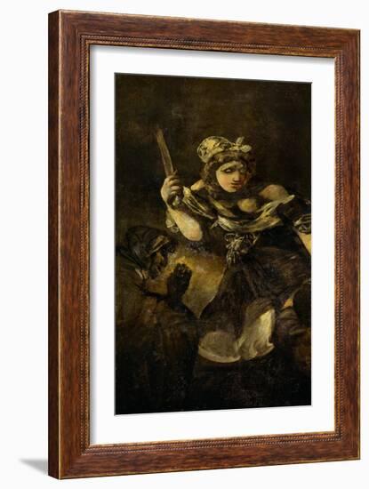 Judith and Holofernes, A Black Painting from the Quinta Del Sordo, Goya's Hourse, 1819-1823-Francisco de Goya-Framed Giclee Print