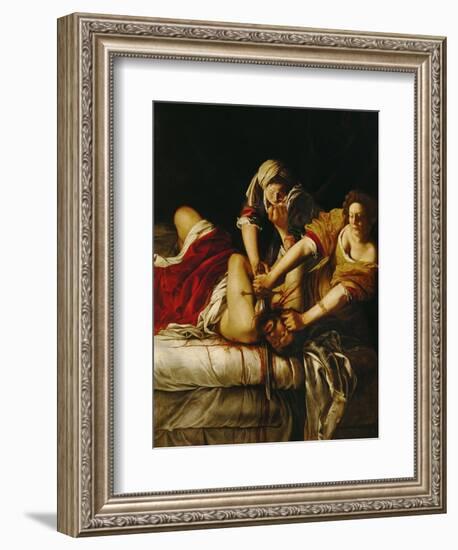 Judith and Holofernes, Around 1620-Artemisia Gentileschi-Framed Giclee Print