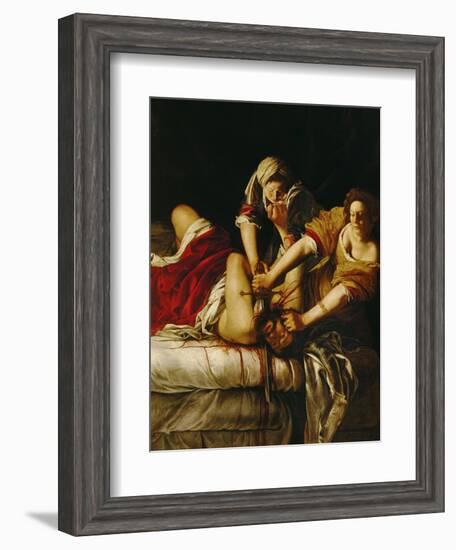 Judith and Holofernes, Around 1620-Artemisia Gentileschi-Framed Giclee Print