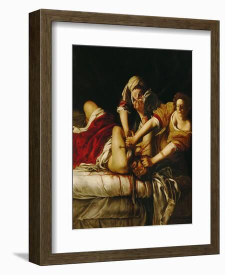 Judith and Holofernes, Around 1620-Artemisia Gentileschi-Framed Giclee Print