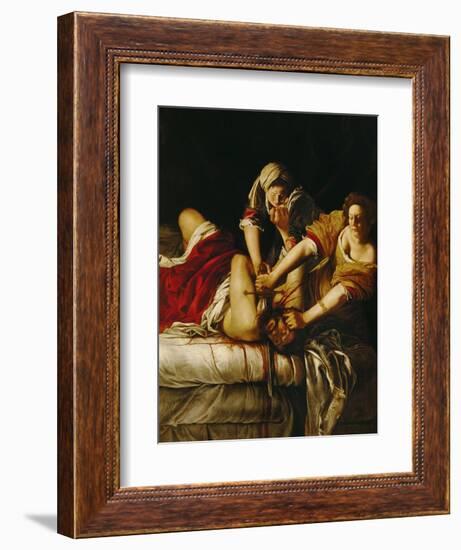 Judith and Holofernes, Around 1620-Artemisia Gentileschi-Framed Giclee Print