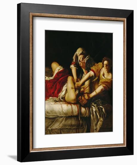 Judith and Holofernes, Around 1620-Artemisia Gentileschi-Framed Giclee Print