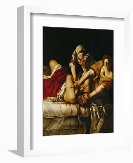 Judith and Holofernes, Around 1620-Artemisia Gentileschi-Framed Giclee Print