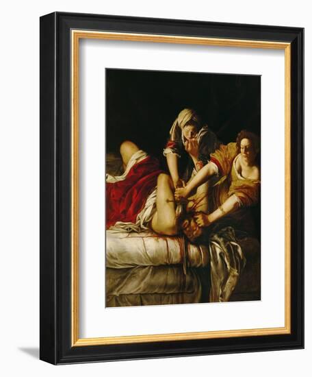 Judith and Holofernes, Around 1620-Artemisia Gentileschi-Framed Giclee Print