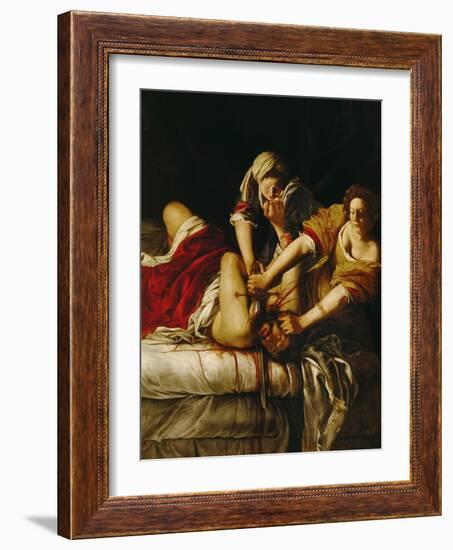 Judith and Holofernes, Around 1620-Artemisia Gentileschi-Framed Giclee Print