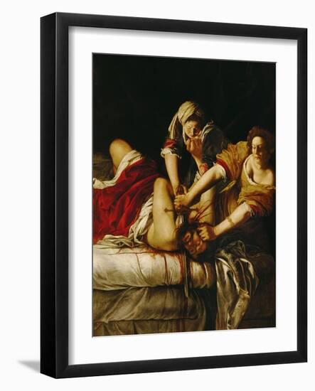 Judith and Holofernes, Around 1620-Artemisia Gentileschi-Framed Giclee Print