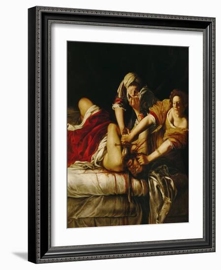 Judith and Holofernes, Around 1620-Artemisia Gentileschi-Framed Giclee Print