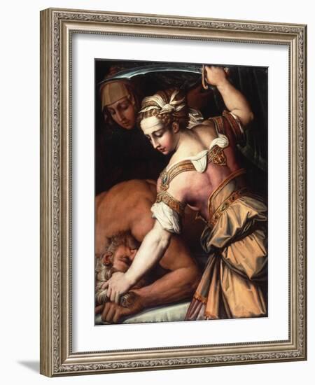 Judith and Holofernes, C.1554-Giorgio Vasari-Framed Giclee Print