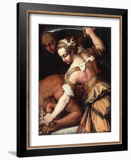 Judith and Holofernes, C.1554-Giorgio Vasari-Framed Giclee Print