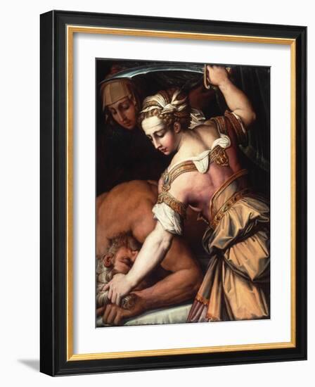 Judith and Holofernes, C.1554-Giorgio Vasari-Framed Giclee Print