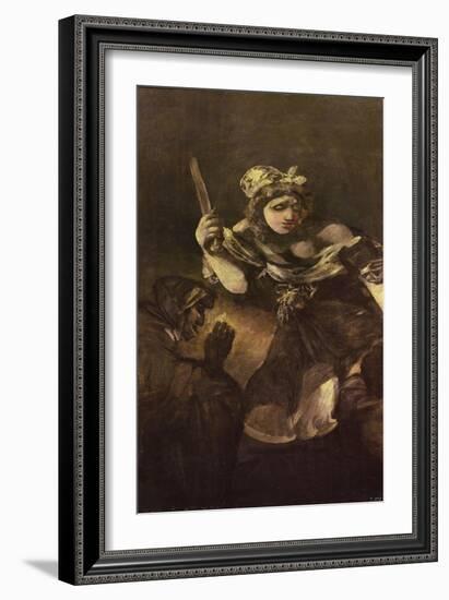 Judith and Holofernes, C.1819-23 (Oil on Canvas)-Francisco Jose de Goya y Lucientes-Framed Giclee Print