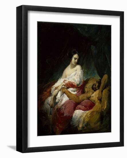 Judith and Holofernes, C.1830 (Oil on Canvas)-Emile Jean Horace Vernet-Framed Giclee Print