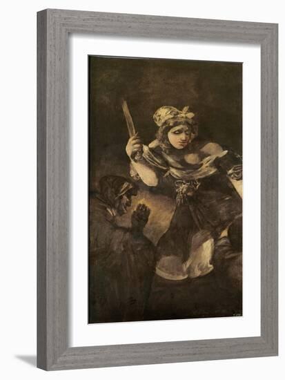 Judith and Holofernes (Oil on Canvas)-Francisco Jose de Goya y Lucientes-Framed Giclee Print