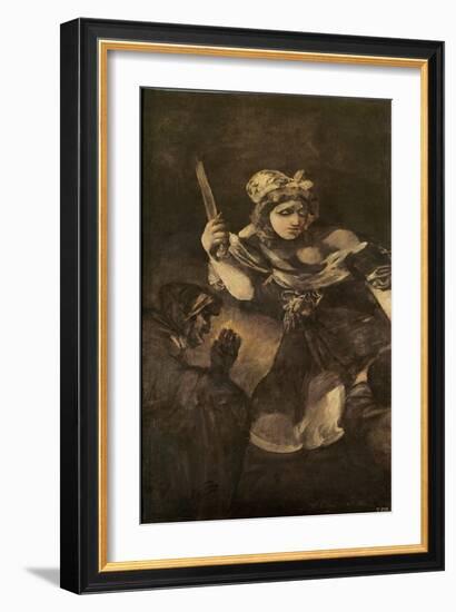 Judith and Holofernes (Oil on Canvas)-Francisco Jose de Goya y Lucientes-Framed Giclee Print