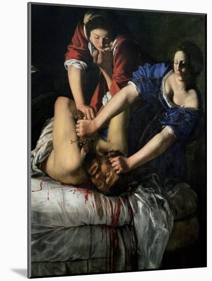 Judith and Holofernes-Artemisia Gentileschi-Mounted Giclee Print