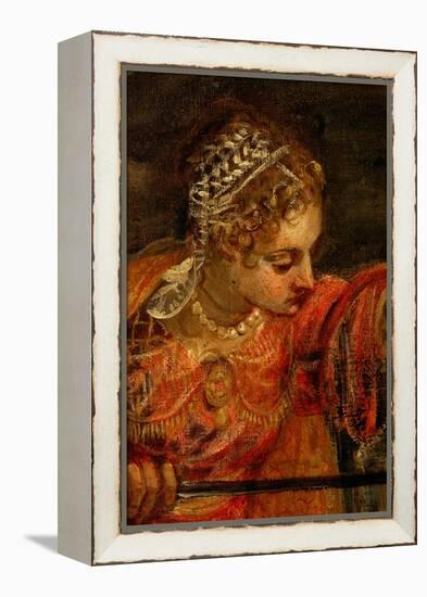 Judith and Holofernes-Jacopo Robusti Tintoretto-Framed Premier Image Canvas