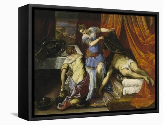 Judith and Holofernes-Jacopo Tintoretto-Framed Premier Image Canvas