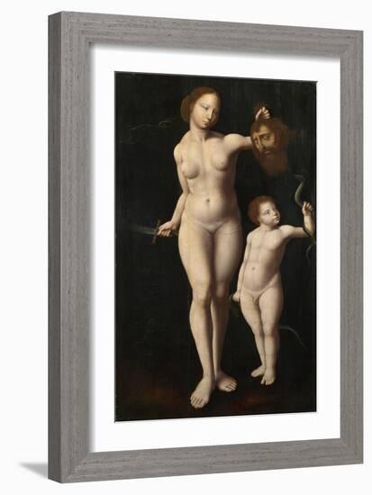 Judith and the Infant Hercules, C. 1525-Meister der Mansi-Magdalena-Framed Giclee Print