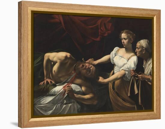 Judith Beheading Holofernes-Caravaggio-Framed Premier Image Canvas