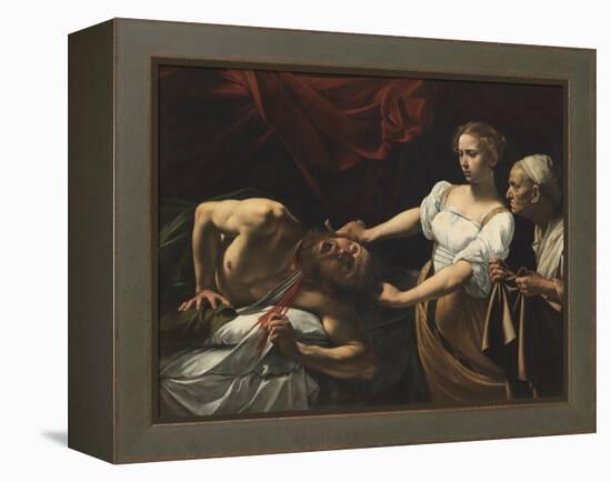 Judith Beheading Holofernes-Caravaggio-Framed Premier Image Canvas