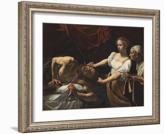 Judith Beheading Holofernes-Caravaggio-Framed Giclee Print