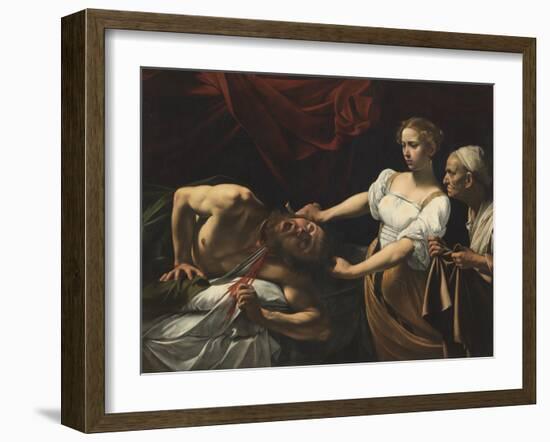 Judith Beheading Holofernes-Caravaggio-Framed Giclee Print