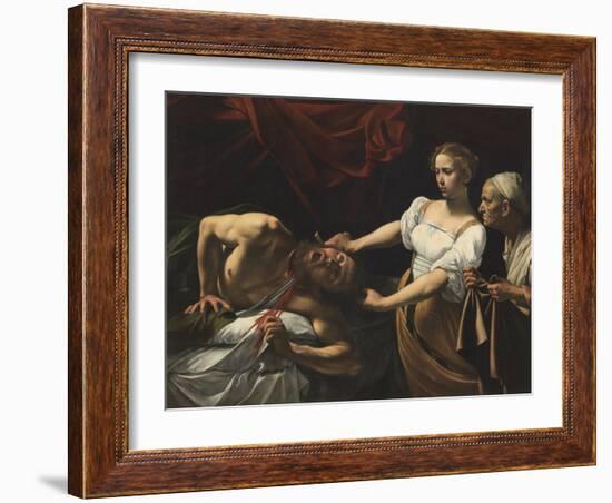 Judith Beheading Holofernes-Caravaggio-Framed Giclee Print