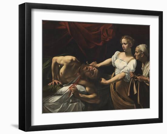 Judith Beheading Holofernes-Caravaggio-Framed Giclee Print