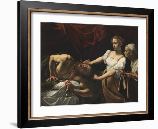 Judith Beheading Holofernes-Caravaggio-Framed Giclee Print