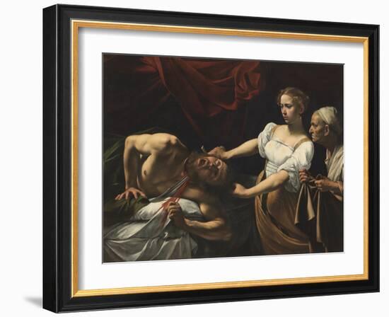 Judith Beheading Holofernes-Caravaggio-Framed Giclee Print