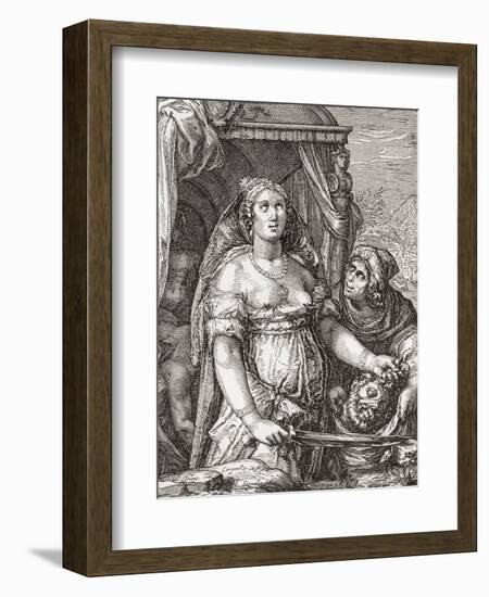 Judith Beheading the Assyrian General Holofernes-null-Framed Giclee Print