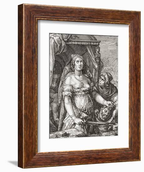 Judith Beheading the Assyrian General Holofernes-null-Framed Giclee Print