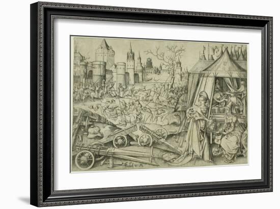 Judith, C.1495 (Engraving on Ivory Laid Paper)-Israhel van, the younger Meckenem-Framed Giclee Print